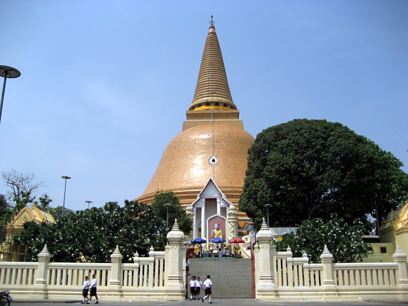 Nakhon Pathom: de gouden Phra Pathom Chedi