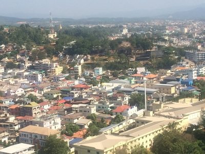 Mae Sot: uitzicht over de stad Mae Sot