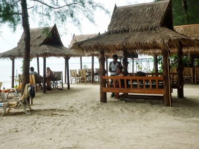 Takua Pa: strandhutten bij Khuek Khak in het district Takua Pa